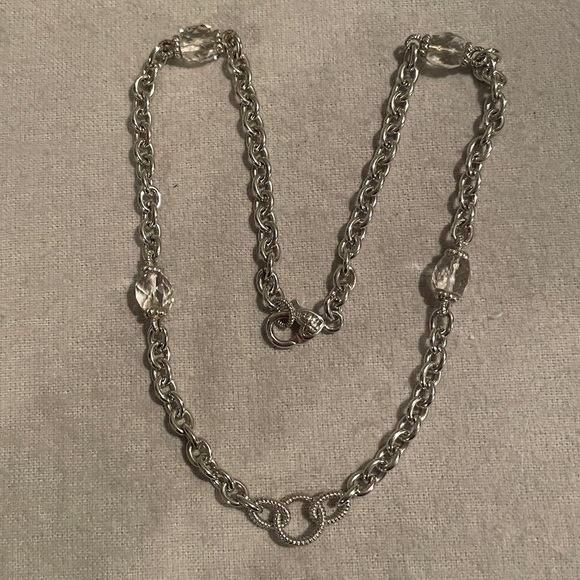 Judith Ripka Sterling Silver necklace - Picture 4 of 8